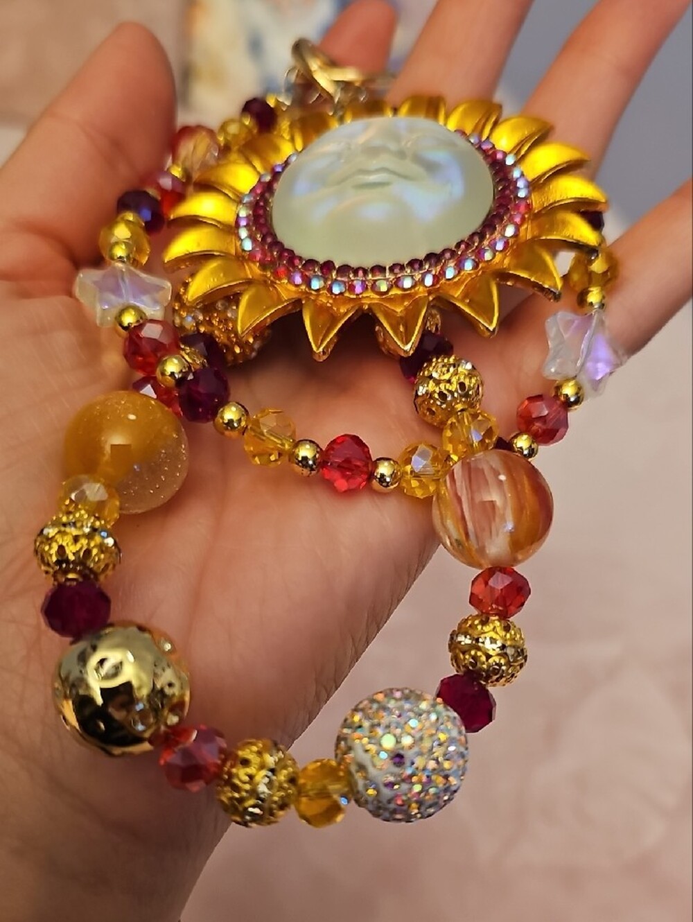 Sunflower Purse Charm - Picture 3 of 5